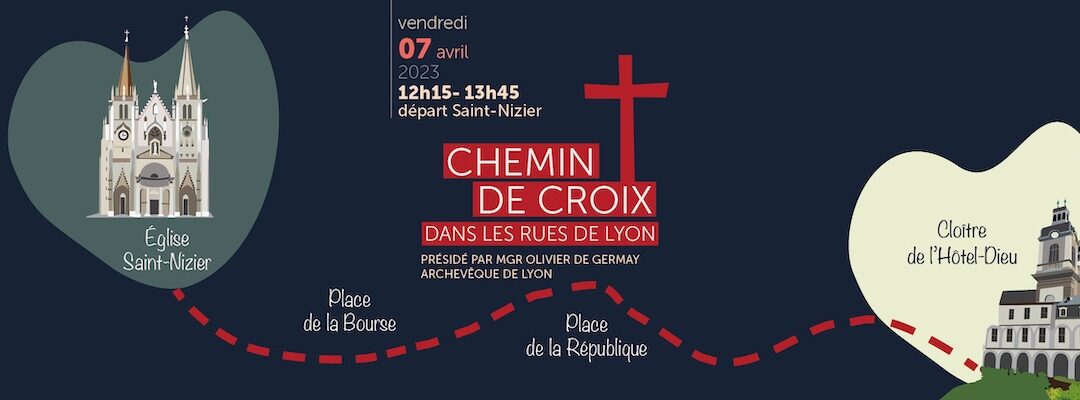 Chemin de croix dans les rue de Lyon 2023