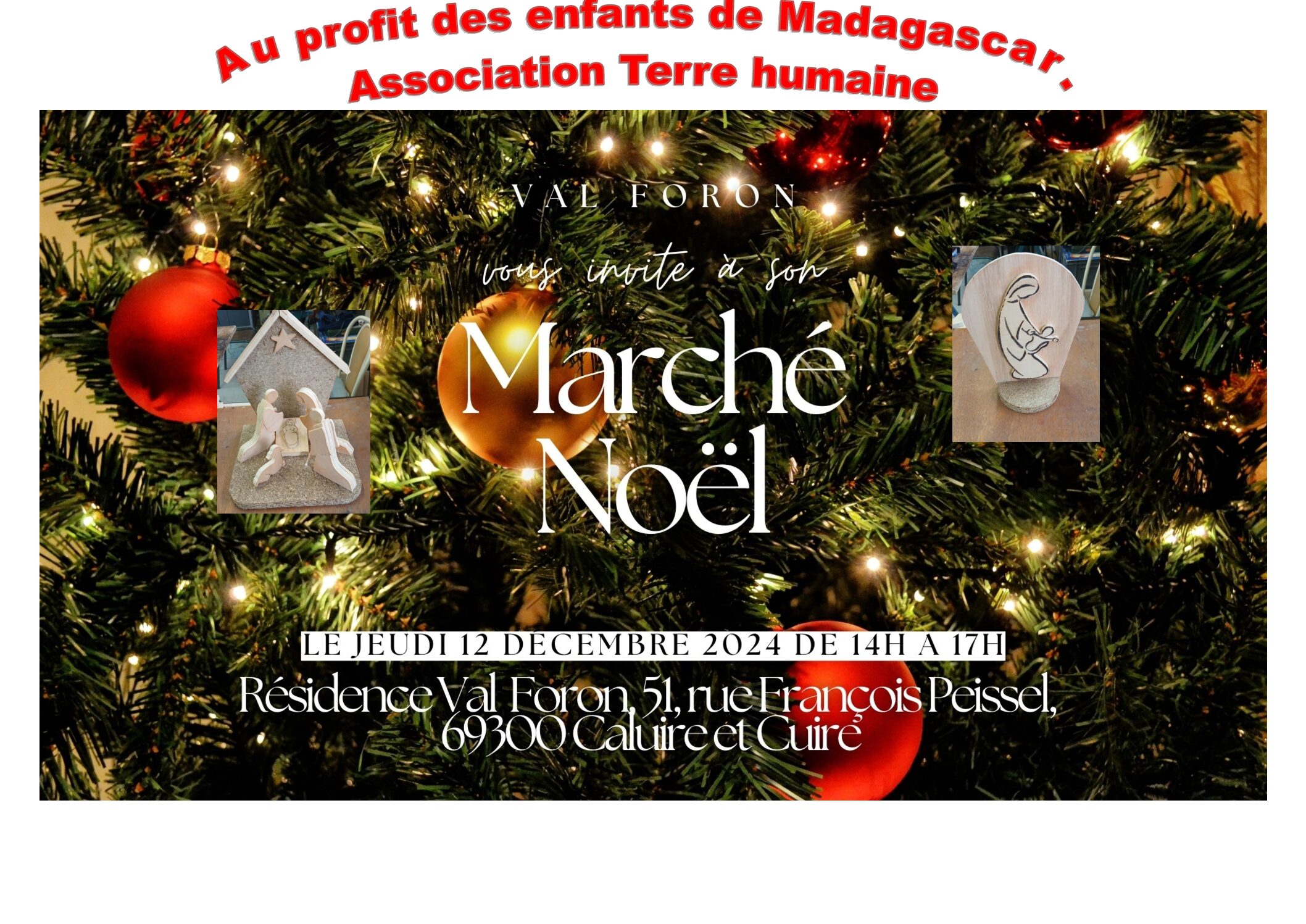 Marché de Noël au profit de Terre humaine