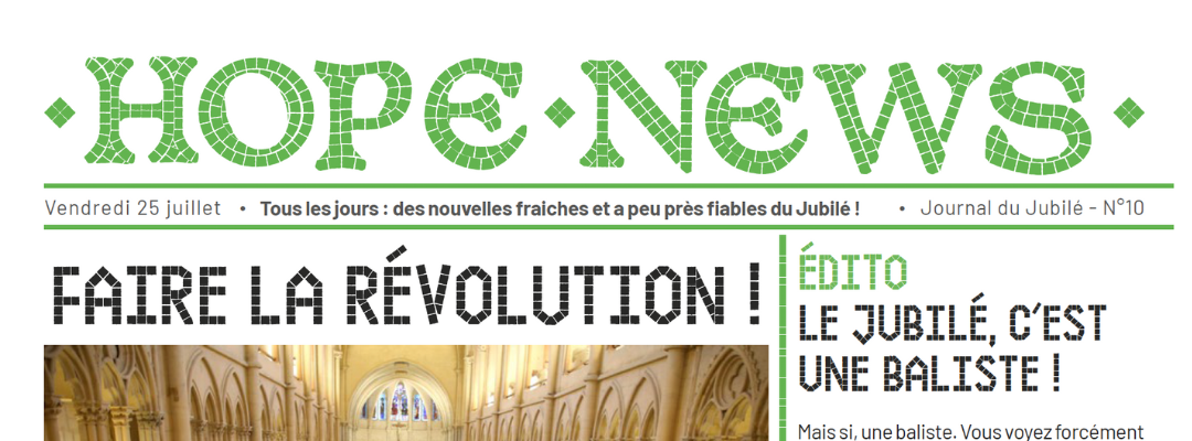 HopeNews, le quotidien des jeunes au Jubilé